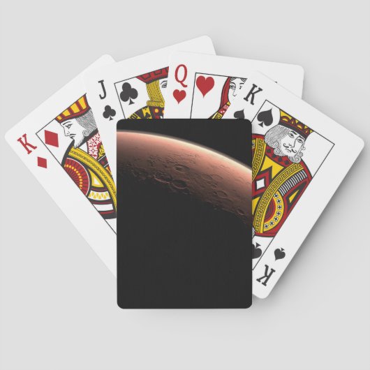 Teil der Mars an der Grenze von Licht und Dunkel. Spielkarten (Rückseite)