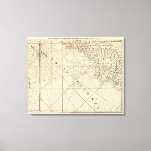 Teil der Provinzen von Costa Rica und von Leinwanddruck