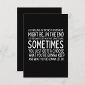 Teil der Reise ist das Ende Dankeskarte (Vorne/Hinten)