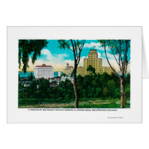 Teil der Skyline von San Diego mit El Corte