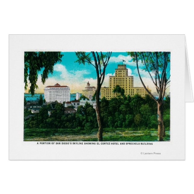 Teil der Skyline von San Diego mit El Corte (Vorderseite (Horizontal))