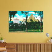 Teil der Skyline von San Diego mit El Corte Leinwanddruck (Insitu (Wohnzimmer))