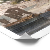 Teil der Stadt Patna, am Ganges, PL Poster (Ecke)