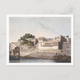 Teil der Stadt Patna, am Ganges, PL Postkarte
