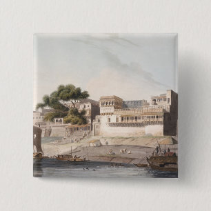 Teil der Stadt von Patna, auf dem Fluss der Button