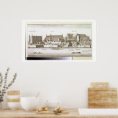 Teil der Stadt Westminster, 1647 (Gravieren) Poster (Küche)