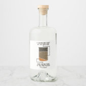 Teil der Studentenlehre für Chemie Alkoholflaschenetikett (Vorderseite)