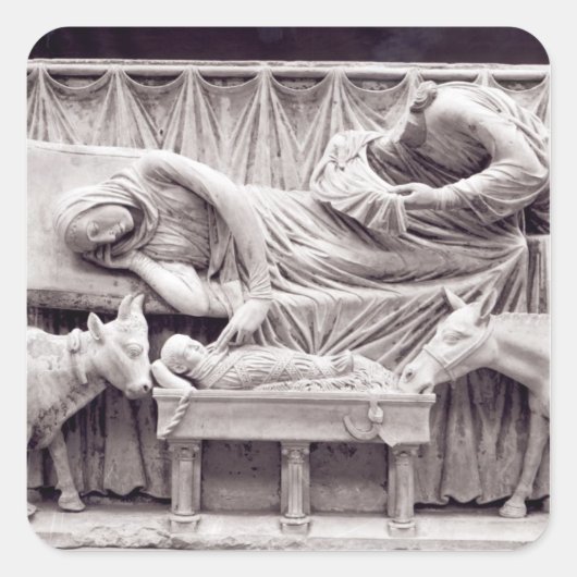 Teil des Bildschirms Quadratischer Aufkleber (Vorderseite)