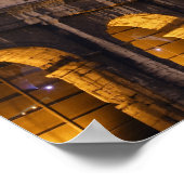 Teil des Kolosseums bei Dämmerung Poster (Ecke)