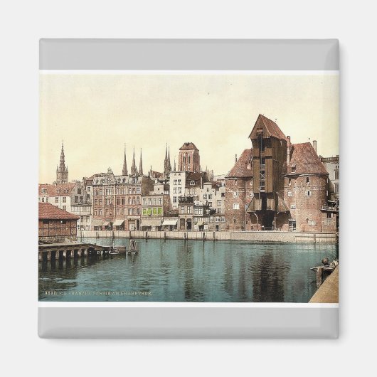 Teil des Kranthors, Danzig, Westpreußen, Deutschla Magnet (Vorne)