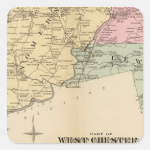 Teil des West Chester Landkreises, New York Quadratischer Aufkleber