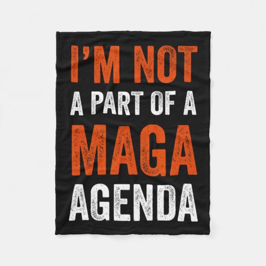 Teil einer Maga-Agenda Fleecedecke (Vorderseite)