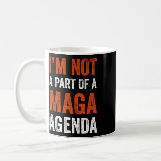 Teil einer Maga-Agenda Kaffeetasse (Links)