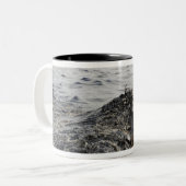 Teil einer Ölpest im Golf von Mexiko Zweifarbige Tasse (Vorderseite Links)