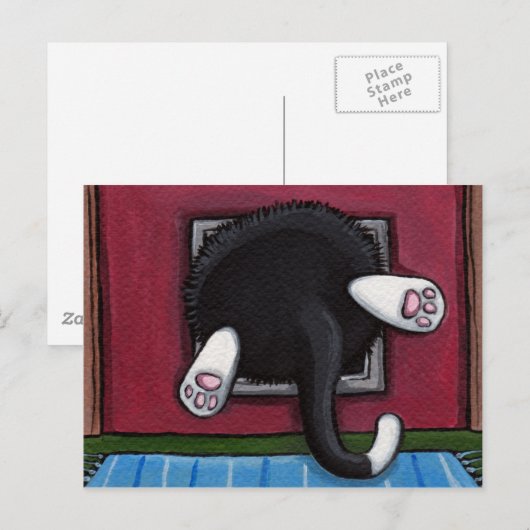 Teil einer Postkarte (Vorne/Hinten)