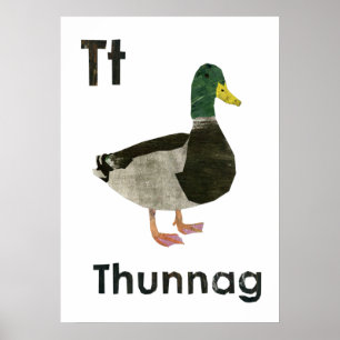 Teil einer Reihe von Alphabet-Illustrationen für d Poster
