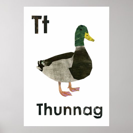 Teil einer Reihe von Alphabet-Illustrationen für d Poster (Vorne)
