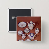 Teil eines mit Monogramm Teeservices Worcesters Button (Vorne & Hinten)