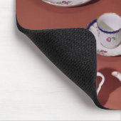 Teil eines mit Monogramm Teeservices Worcesters Mousepad (Ecke)