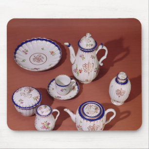 Teil eines mit Monogramm Teeservices Worcesters Mousepad