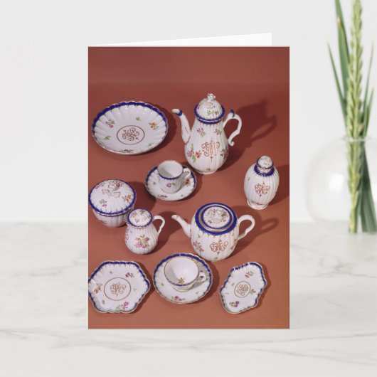 Teil eines Worcester mit Monogramm Teeservice (Vorderseite)