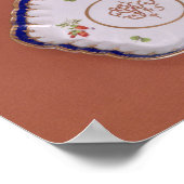 Teil eines Worcester mit Monogramm Teeservice Poster (Ecke)