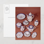 Teil eines Worcester mit Monogramm Teeservice Postkarte (Vorne/Hinten)