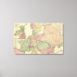 Teil Europas Leinwanddruck