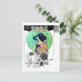 Teil gesehen - Teil von Charles R. Mackintosh Postkarte (Stehend Vorderseite)