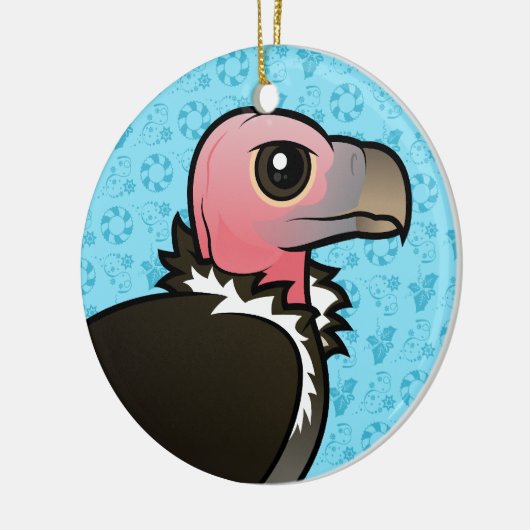 Teil-gesichtiger Geier Keramikornament (Links)