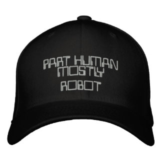 TEIL HUMAN, MEISTENS ROBOTHUT BESTICKTE KAPPE
