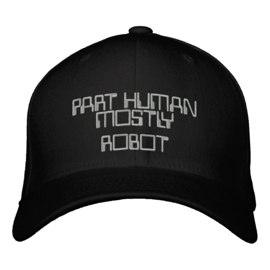 TEIL HUMAN, MEISTENS ROBOTHUT BESTICKTE KAPPE (Vorderseite)