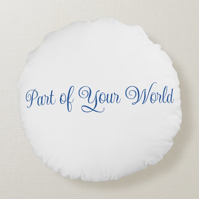 Teil Ihres Weltpilzes Rundes Kissen (Rückseite)