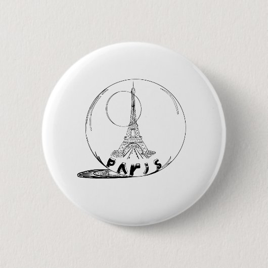 Teil in einer Glaskugel Button (Vorderseite)