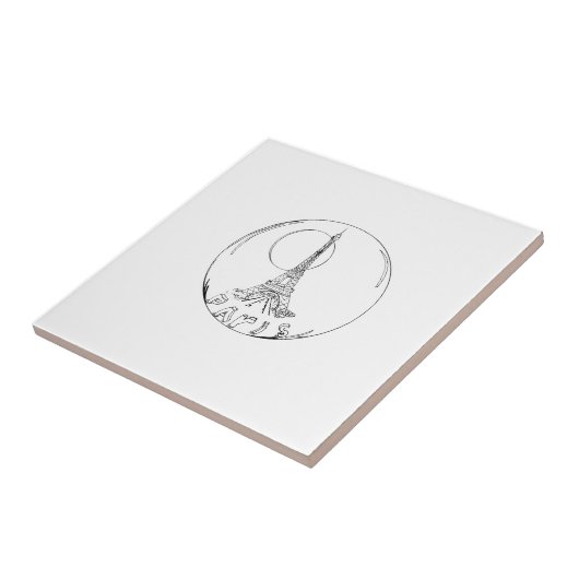 Teil in einer Glaskugel Fliese (Seite)