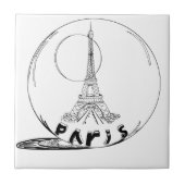 Teil in einer Glaskugel Fliese (Vorderseite)