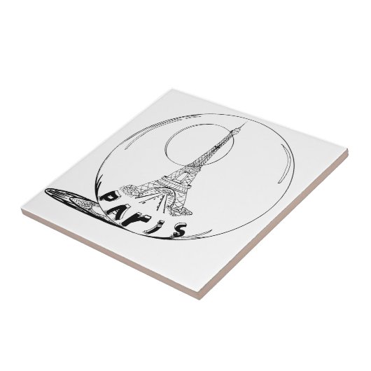 Teil in einer Glaskugel Fliese (Seite)