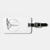 Teil in einer Glaskugel Gepäckanhänger (Vorderseite horizontal)