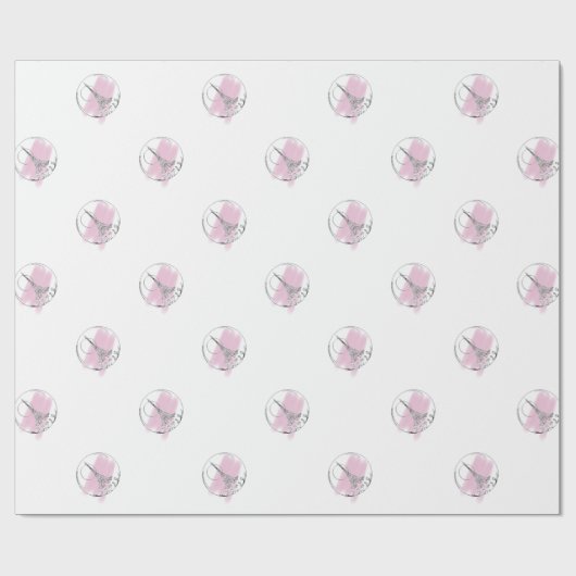 Teil in einer Glaskugel Geschenkpapier (Flach)