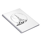 Teil in einer Glaskugel Notizblock (Rechte Seite)