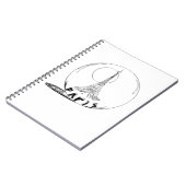 Teil in einer Glaskugel Notizblock (Linke Seite)