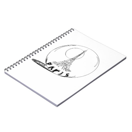 Teil in einer Glaskugel Notizblock (Linke Seite)