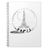 Teil in einer Glaskugel Notizblock (Vorderseite)