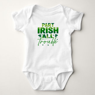 Teil Irish All Trouble Baby Strampler