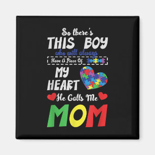 Teil meiner Herz Mama Sohn Autistischer Kinder Aut Magnet