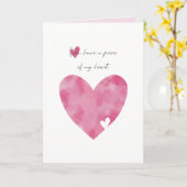 Teil meiner Herzkarte Karte (Gelbe Blume)