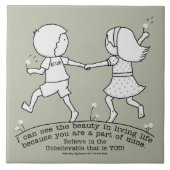 Teil meines Lebens Fliese (Vorderseite)