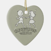 Teil meines Lebens Keramik Ornament (Rechts)