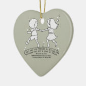 Teil meines Lebens Keramik Ornament (Links)