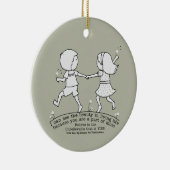 Teil meines Lebens Keramik Ornament (Rechts)